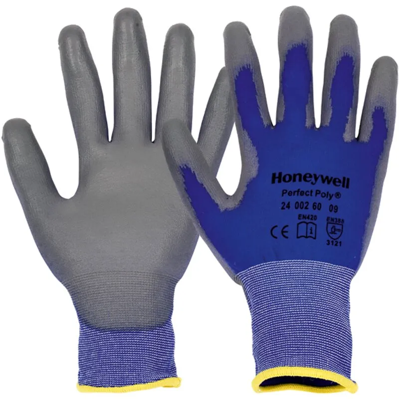 10 Paar Strickhandschuhe mit PU-Beschichtung Perfect Poly Skin 2400260 Honeywell Gr.10