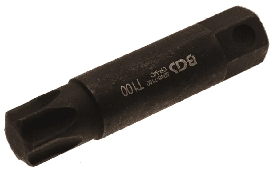 BGS Bit | Länge 100 mm | Antrieb Außensechskant 22 mm | T-Profil (für Torx) T100 – 5246-T100
