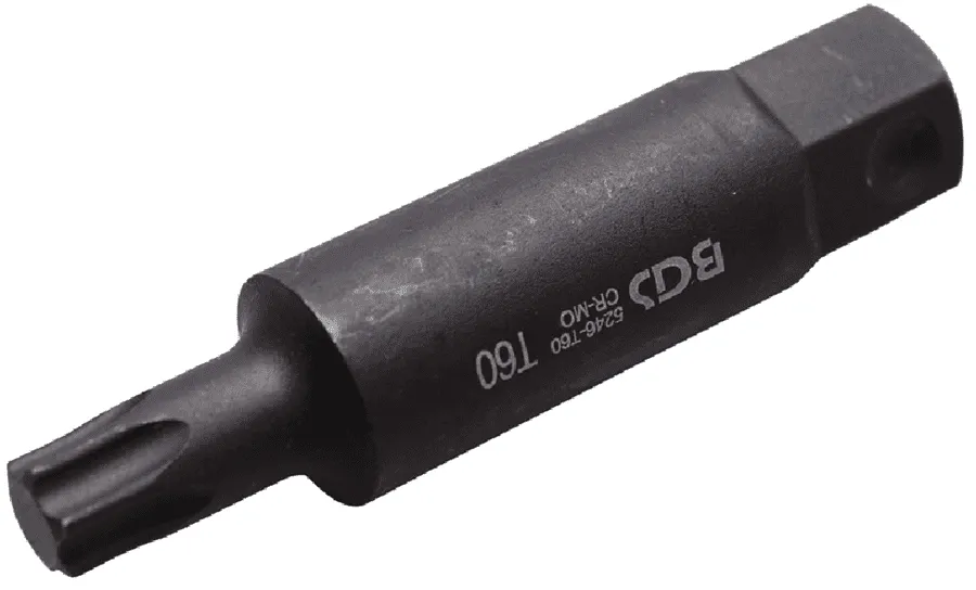 BGS Bit | Länge 100 mm | Antrieb Außensechskant 22 mm | T-Profil (für Torx) T60 – 5246-T60