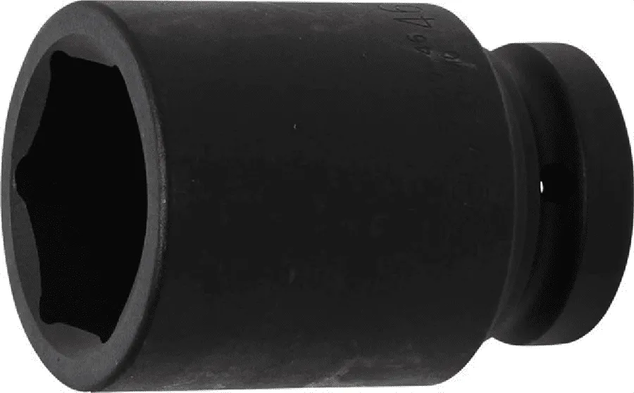 BGS Kraft-Steckschlüssel-Einsatz Sechskant, tief | 25 mm (1") | SW 46 mm – 5500-46