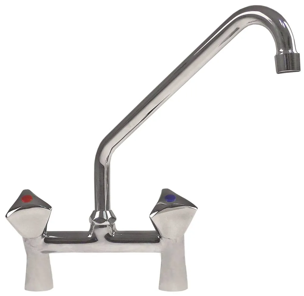 Zweilochmischbatterie für GEV Bohrung Tisch 2 Loch Auslauflänge 300mm