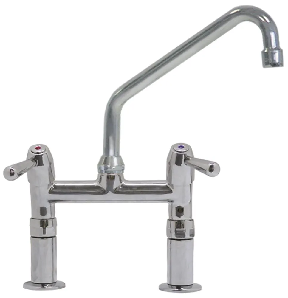 Zweilochmischbatterie für GEV 275mm Bohrung Tisch 2 Loch Hebelgriff