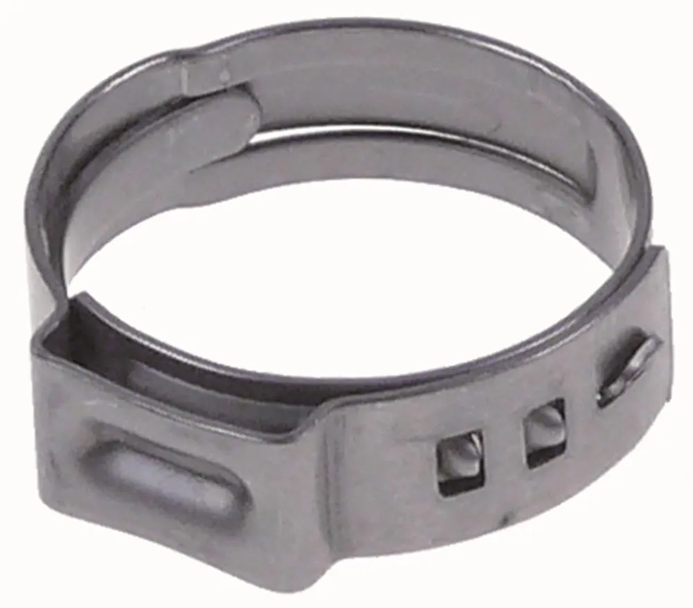 Einohrklemme für Meiko aus CNS W4 Breite 7mm Bandstärke 0,6mm 7mm