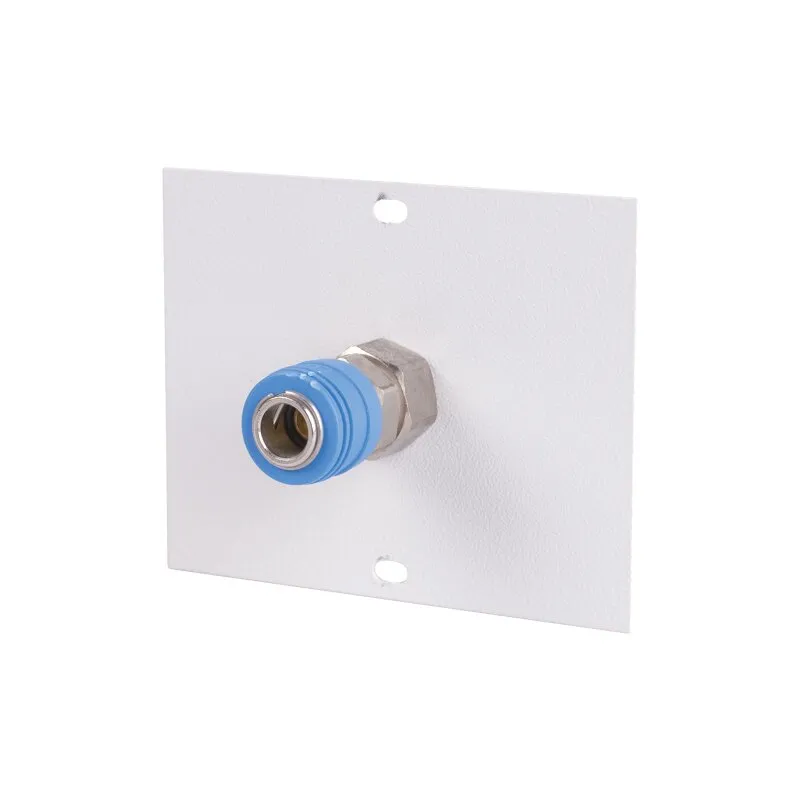 Abdeckblech inkl. Druckluftanschluss 1/4" für Energiekanal Maße in mm (BxH): 125 x 125