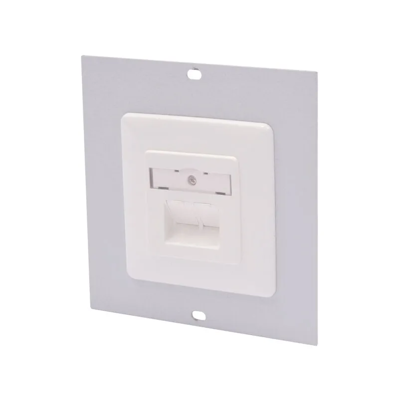 Abdeckblech inkl. Netzwerkdose RJ45 für Energiekanal Maße in mm (BxH): 125 x 125