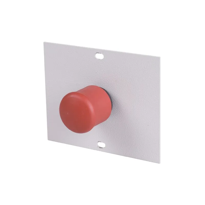 Abdeckblech inkl. Not - Aus - Schalter für Energiekanal Maße in mm (BxH): 125 x 125