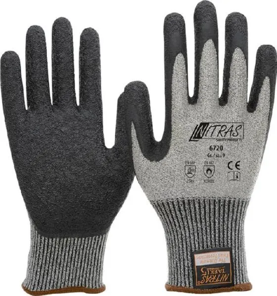 Nitras Schnittschutzhandschuh Taeki5 Latex beschichtet Gr. XL