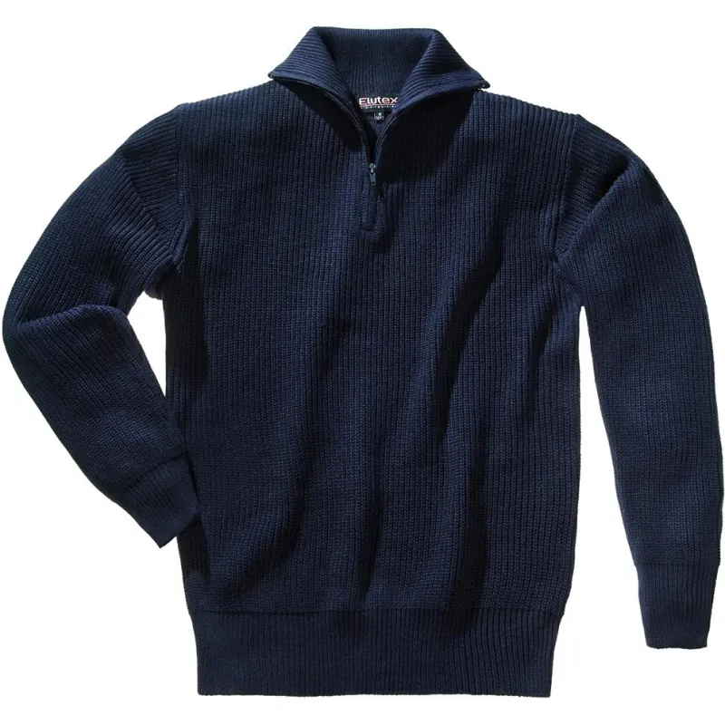 Troyer Pullover mit RV marine-blau Gr.M