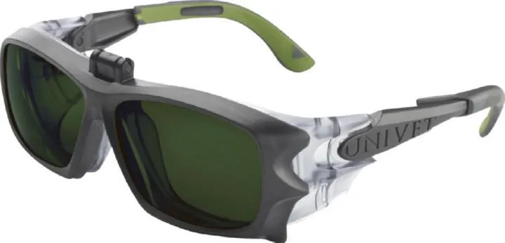 Univet Flip Up Scheibe antikratz IR 5 für Schutzbrille 5X9