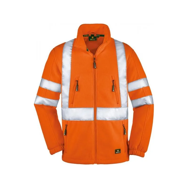 Warnfleecejacke Seattle, leuchtorange,Gr.L